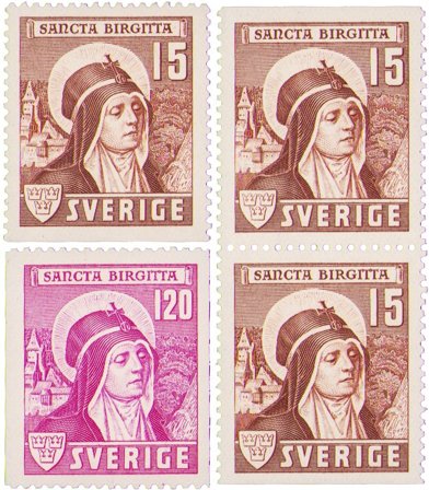 Sverige - AFA 294-295+294Co-294Ch - Ustemplet