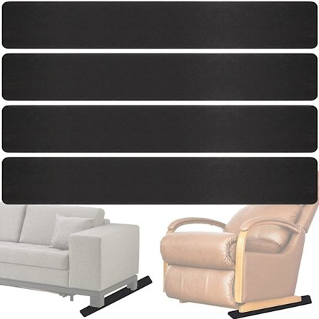 4 stk Antiskli Møbelskinneputer for Recliner, Recliner Antiskli Grippere, Recliner Gulvbeskytter