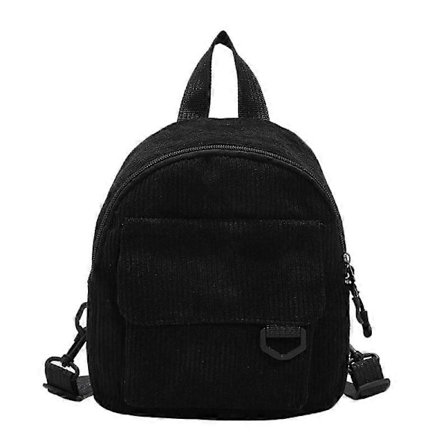 Mini Rygsæk til Kvinder, Mode Ensfarvet Fløjl Lille Enkel Casual Rejse Stor Kapacitet Holdbar Skoletaske til Kvinder