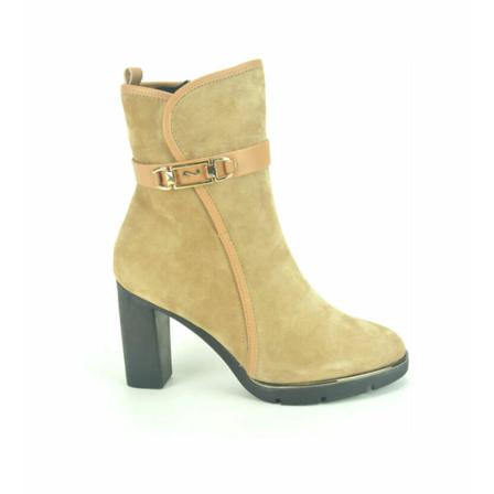 Nathan-Baume, Camel Daim Botje +Gar. DZ. 7cm Bruin, Dames, Maat:39 EU