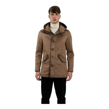 Bob, Single-Breasted Coats Bruin, Heren, Maat:2XL