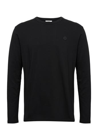 Mel Long Sleeve T-shirts Long-sleeved Svart Double A By Wood Wood