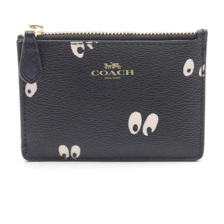 Coach Pre-owned, Pre-owned Wallets Zwart, Dames, Maat:ONE Size,print
