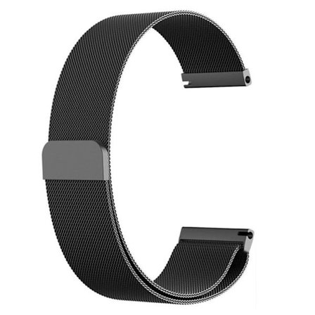 TicWatch Pro 22mm milanese ruostumattomasta teräksestä valmistettu ranneke - Musta