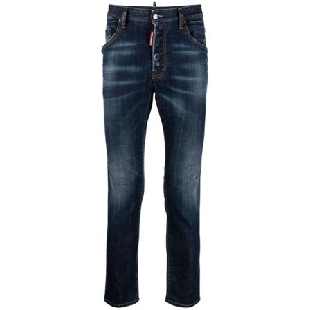Dsquared2, Slim-fit Jeans Blauw, Heren, Maat:L
