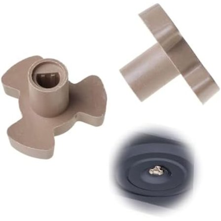 2 stk. Mikrobølgeovn Drejeskive Kobling Holder Aksel Bakke til Mikrobølgeovn Drejeskive Rulle Guide Kobling Beslag Mikrobølgeovn Udskiftning