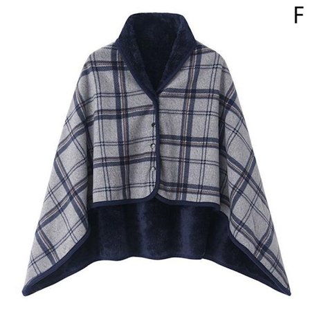 Bærbart plaid fleece tæppe Vintervarme kaster tykke tæppe