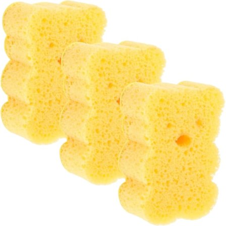 Söpöt Karhu Tiskisienet 3 kpl Keittiön Puhdistussieni Kahvalla Pehmeä Hankaussieni Astioille