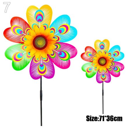 Färgglada djurväderkvarnar Layout Pinwheels Leksaker 7 7