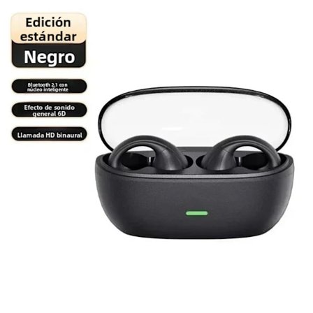 Mini trådløse Bluetooth-ørepropper med berøringskontroll LED-lys Stereo svettebestandig svart