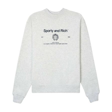 Sporty & Rich, Sweatshirts Grijs, Heren, Maat:S