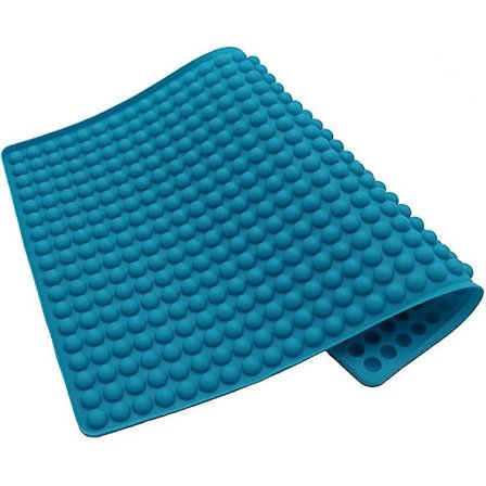 Silikone bagemåtte, 2 cm halvkugle silikone måtte med knopper, bageform til hundecookies og hundegodbidder, chokoladeform