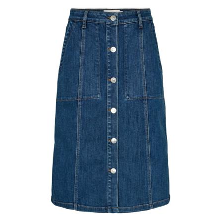 Tomorrow TD Greta 70 Knee Long Nederdel Blå, Dame