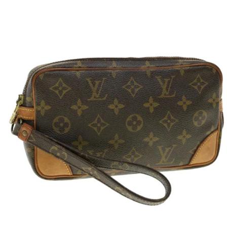 Louis Vuitton Vintage, Brown Canvas Louis Vuitton Marly Dragonne Bruin, Dames, Maat:ONE Size