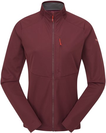 Rab Stormveil Windstopper Jacket naisten tuulitakki, viininpunainen - Tuulenpitävät Takit