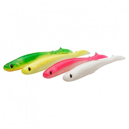 Savage Gear Slender Scoop Shad (4-pack) 13cm 12g - Dark Water Mix
