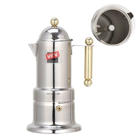 Trykkaffebrygger - LUNAVO - TD - 200ml - Rustfrit stål 304 - 4 kopper - Nem at rengøre