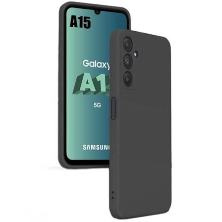 Coque - BOOLING - til Samsung Galaxy A15 5G - Mat Sort - Stødabsorberende - Slim - TPU