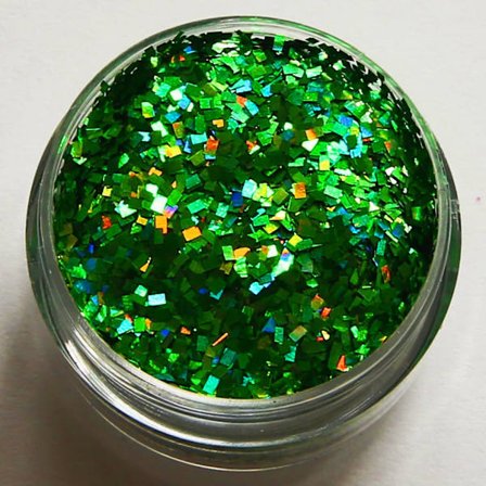Nail Glitter - Neliö - Vihreä - 8ml - Glitter