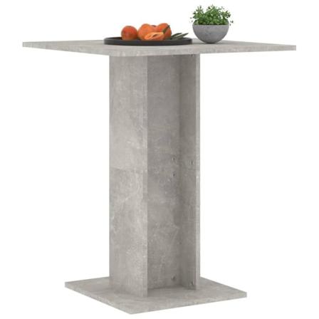 Vidaxl Bistrobord Betonggrå 60x60x75 Cm Konstruerat Trä Grå