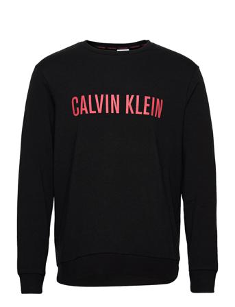 L/S Sweatshirt Sweatshirt Trøje Sort Calvin Klein