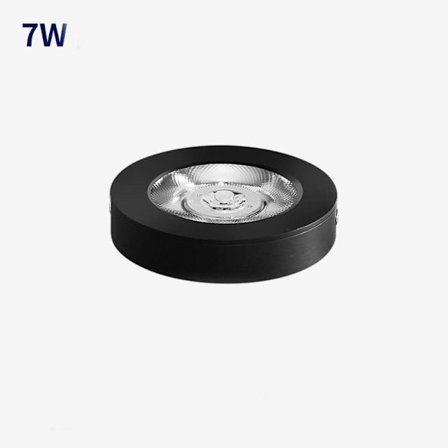 Spot LED Downlight Taklampa 7W SVART