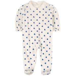 Kids - Petit Bateau White Heart Baby Grow 24 Months - All in ones - 24 months - White