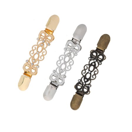 3-pack tröjklämma silkeshalsduksspänne