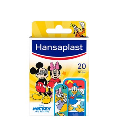 Hansaplast Mickey & Friends Plastre 20 Stk, Medicin & Pleje, Sårplastre, Børneplastre
