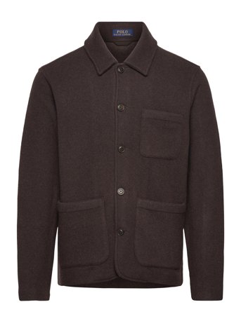 Polo Ralph Lauren Wool-Blend Utility Shirt Jacket - Brown - M