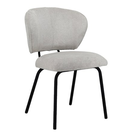 Holly Spisebordsstol - Beige - 60x60x82cm - Stilfuld, Komfortabel, Holdbart & Moderne Design - Perfekt til Spisebordet & Minimalistisk Indretning