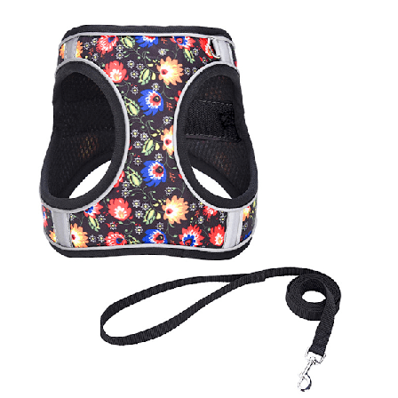 Hundsele och koppel, lättanvänd valpsele, träningspromenader, ventilerande valpväst för små och medelstora hundar, katter