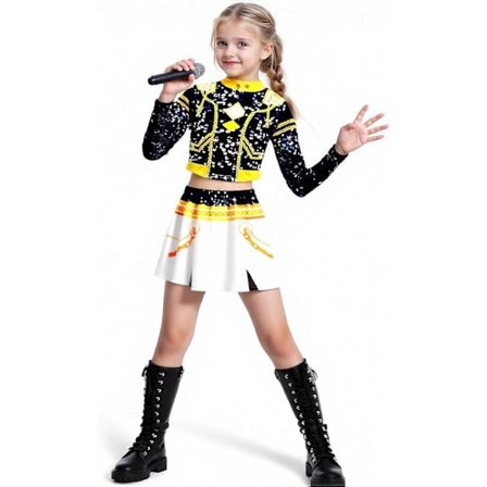 Kpop Devil Hunter -tyttöjen mekko - Rumi Mira Zoey lasten kaunis mekko