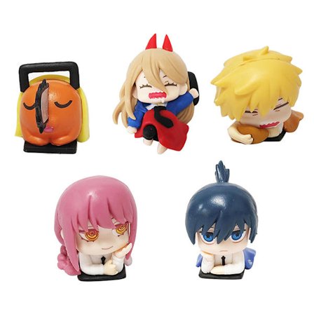 5 Styck/ Set Anime Motorsåg Man Sova Figur Figurer Leksaker