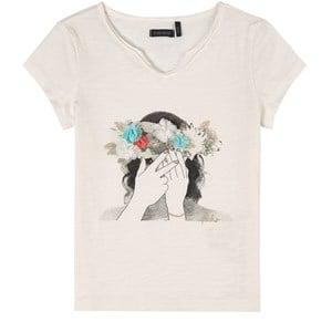 Kids - IKKS White Girl Print T-Shirt 14 years - Tops - 14 years - White - Mädchen