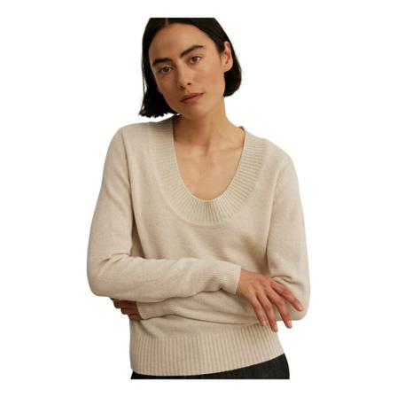 Rue Blanche, Shep Round V 22h Sweater Beige, Dames, Maat:L