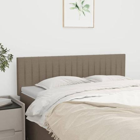 Vidaxl Huvudgavlar 2 St Taupe 72x5x78/88 Cm Tyg Taupe