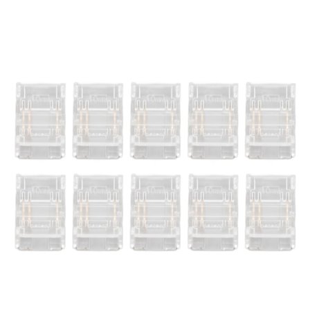 10 stk 3-pinners 10 mm COB LED-stripekontakter Stripe til Stripe Hurtigkobling Gapless Loddefri LED-kontakter for Stripe Lights