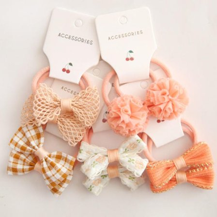 10 st Elastiskt gummiband Hårband Bowknot 8 8