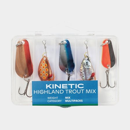 Kinetic fiskedrag Highland Trout mix 5 stk.