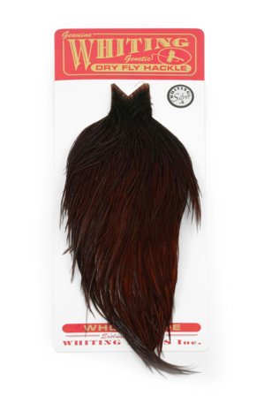 Whiting Pro Grade Cape White dyed Coachman Brown