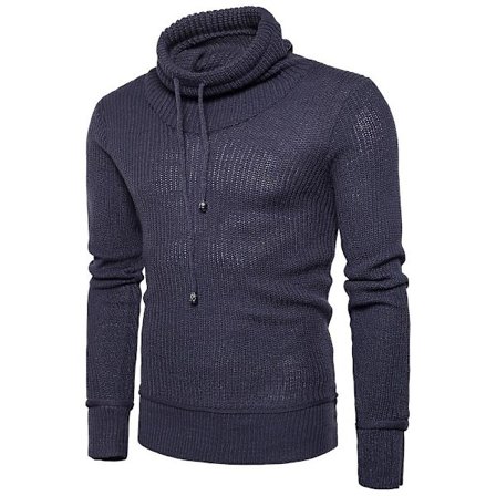 Hettegenser med snor for menn, høst/vinter, varm, lang erme