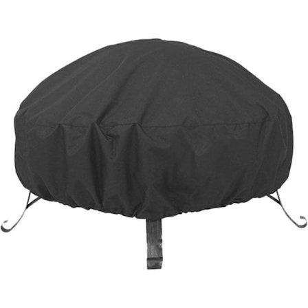 Overtræk til bålsted, vandtæt, rundt bålstedsovertræk, vindtæt, UV-bestandigt, bålstedsovertræk til have, terrasse og balkon, justerbar snøre,