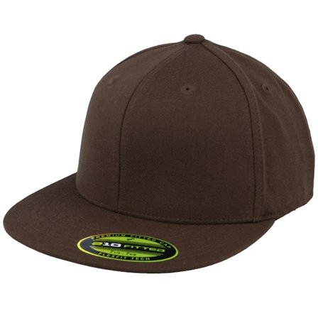 Flexfit - Braun fitted Cap - Premium 210 Brown Fitted @ Hatstore