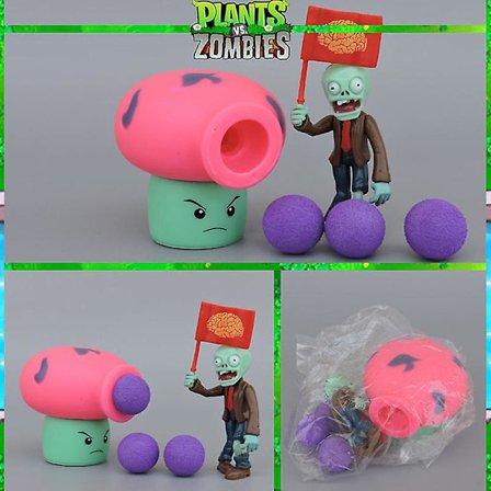 Plants Vs Zombies Peashooter PVC Action Anime Figur Modell Lekegaver [kk]