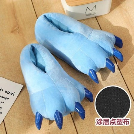 Blå Stitch Tegneseriefigur Hjemmesko til Børn & Voksne - Cosplay EUR 40-43 Blå Stitch sko