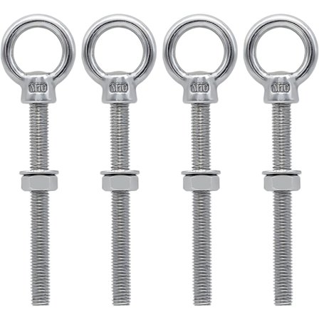 M10 x 100 mm Ringskrue M10 med metrisk gevind 4 stk.