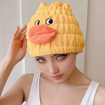 Nytt Søtt Hårhåndkle for Kvinner, Superabsorberende og Hurtigtørkende Hår-turban