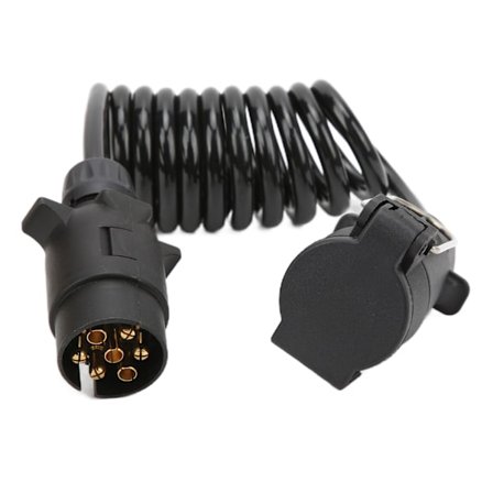 Släpvagnskontakt Förlängningskabel Strömförsörjningskabelkontakt 2 Meter 7-polig Europeisk Standard