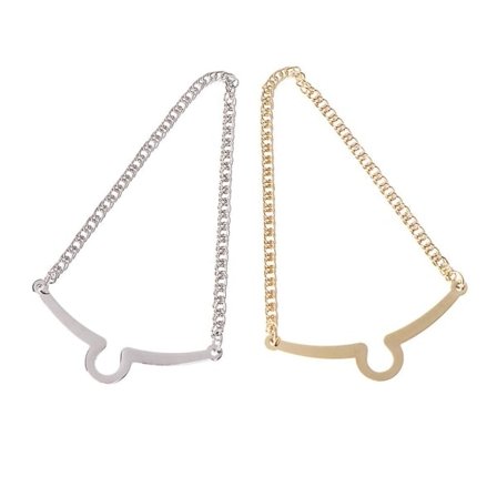 Klassisk metal slips kæde til mænd, slipsenåle, link clip, fødselsdagsgave